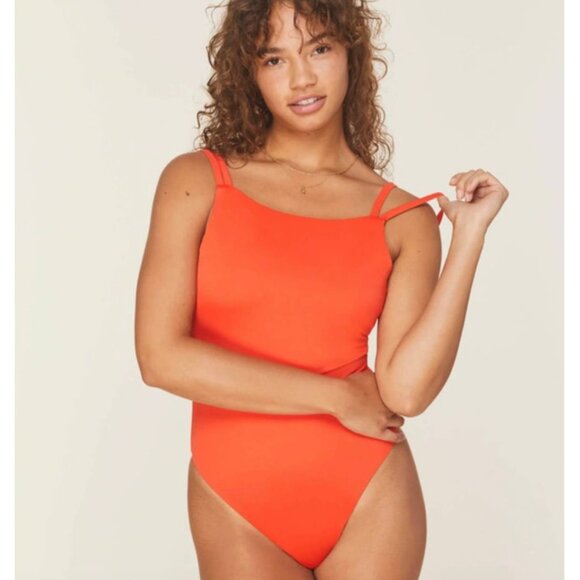 Andie Swim The Rockaway One Piece Sire Orange Size M - Picture 1 of 5